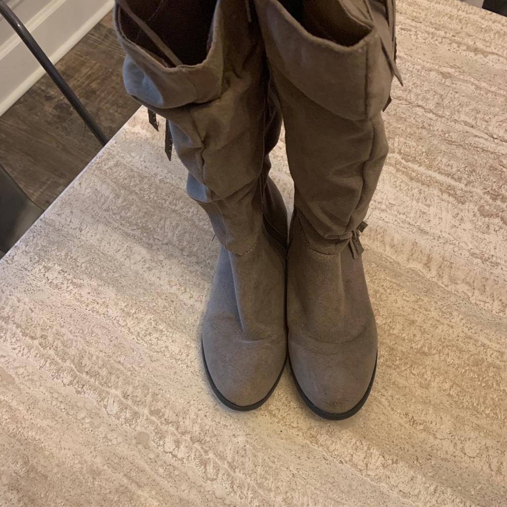 Steve Madden Girls Zipper Riding Boots